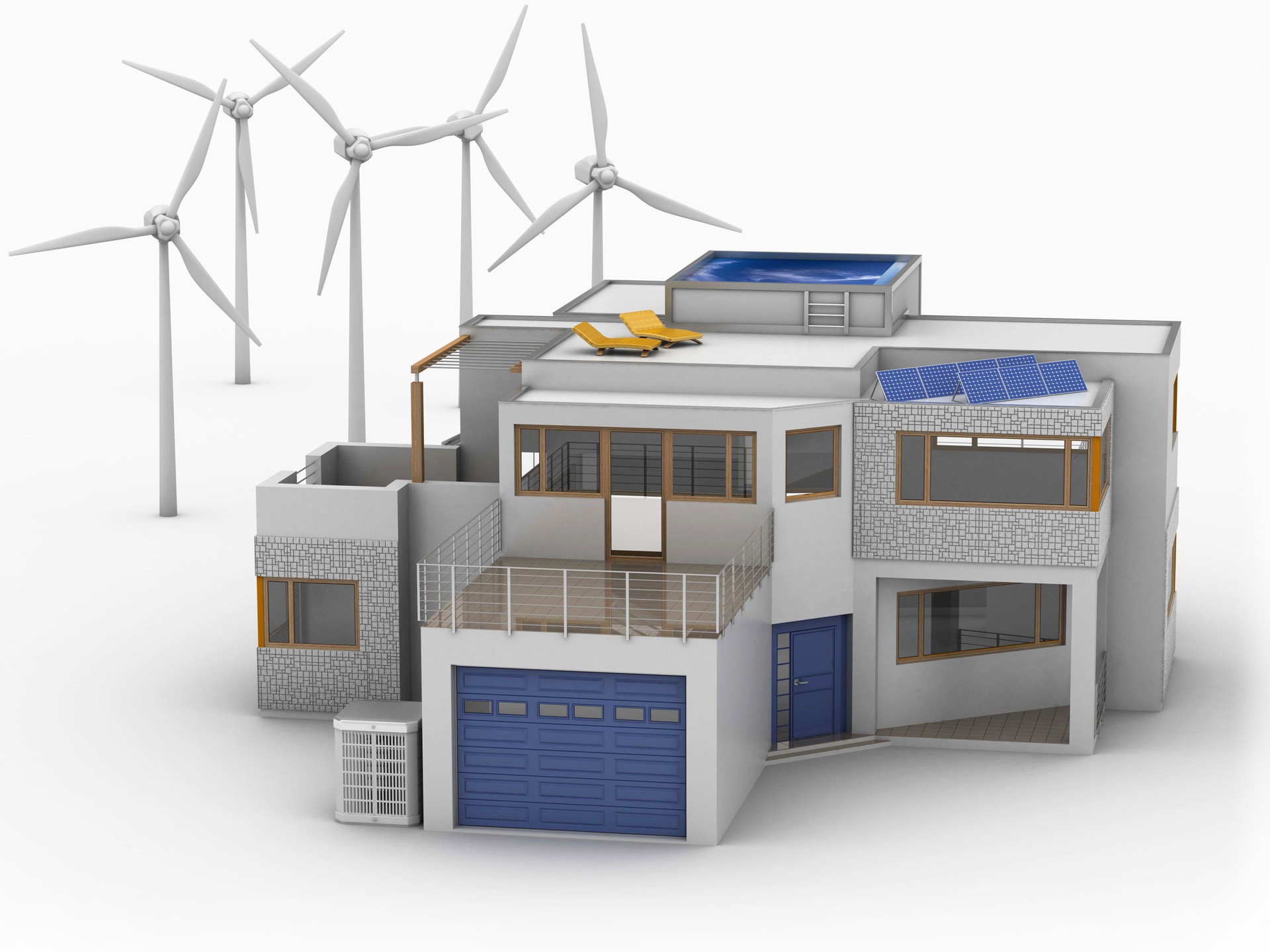 Eco House - Concepto de Energía Verde
